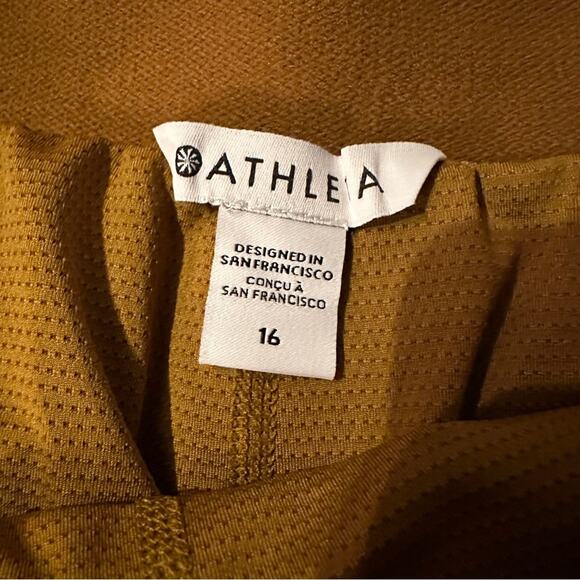 Athleta Vienna Jupe Cargo Skort in Brass Yellow Size 16 Plus NEW - Picture 6 of 10